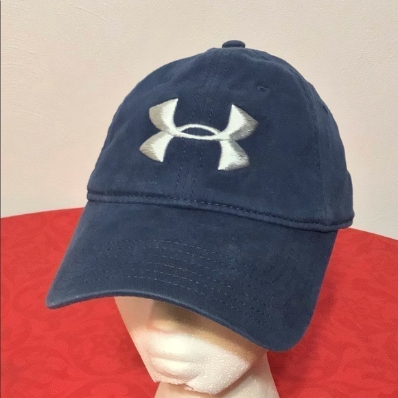 𝅺under Armour Mens Adult Flexfit Hat Cap Blue M/L - Picture 1 of 8